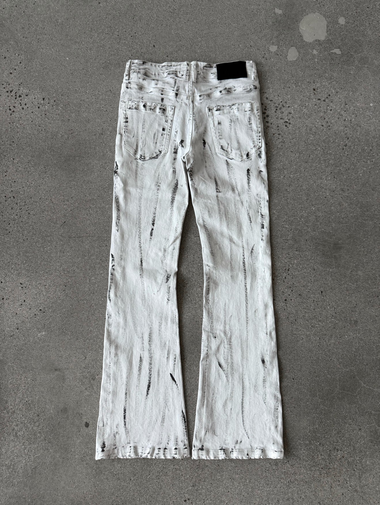 'Ash' Waxed Flared Denim