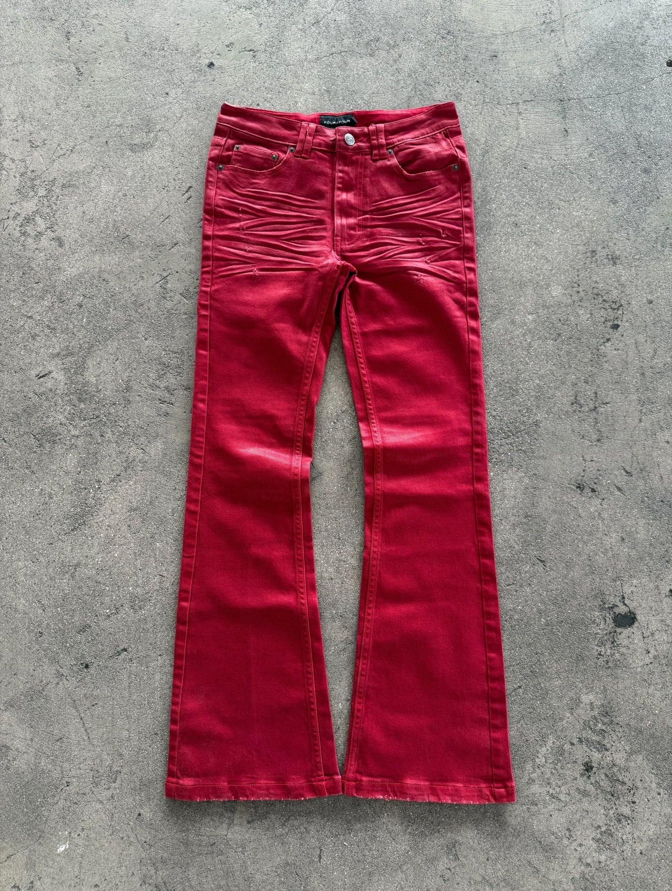 Bleed' Waxed Flared Denim – 44