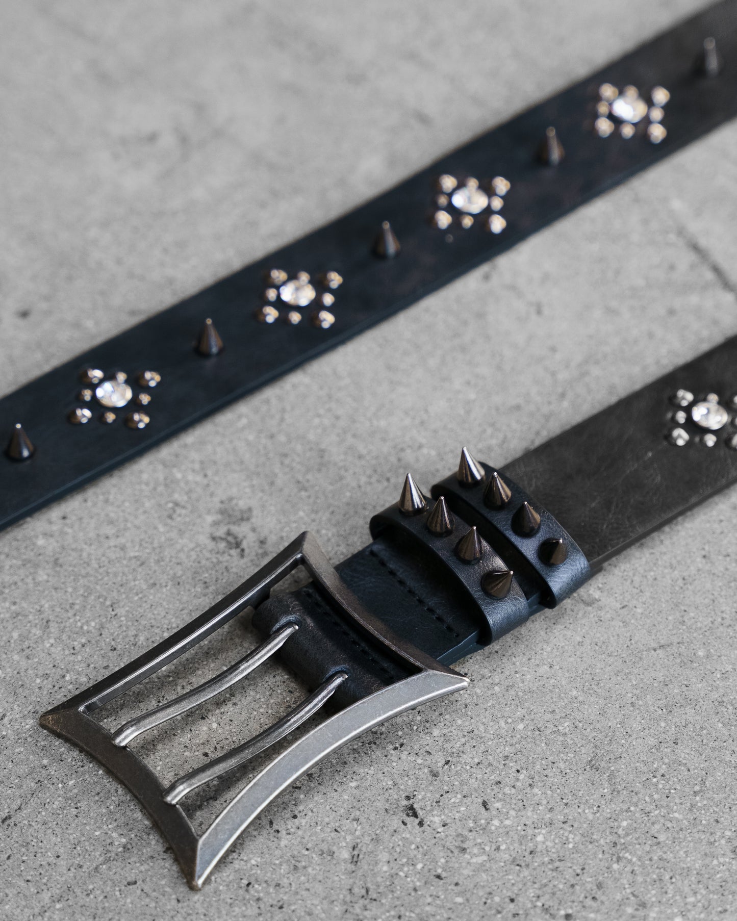 Spiked Gemstone Belt