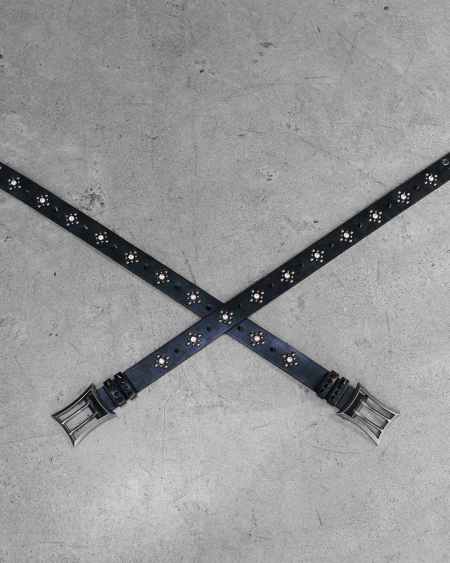 Spiked Gemstone Belt