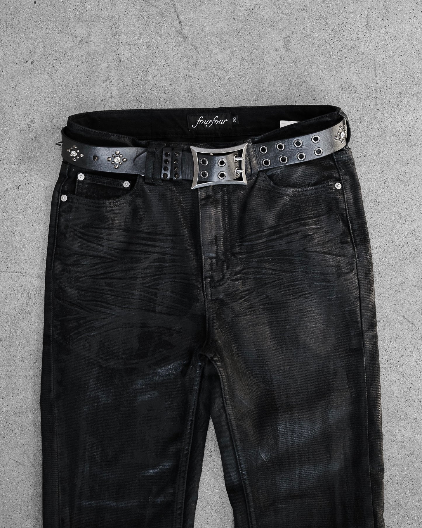 Spiked Gemstone Belt