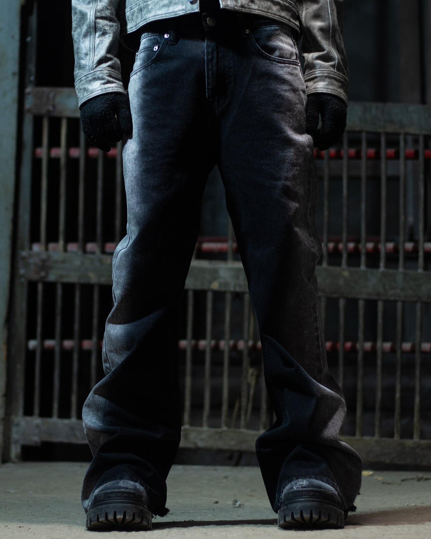 'Somber' Flared Denim