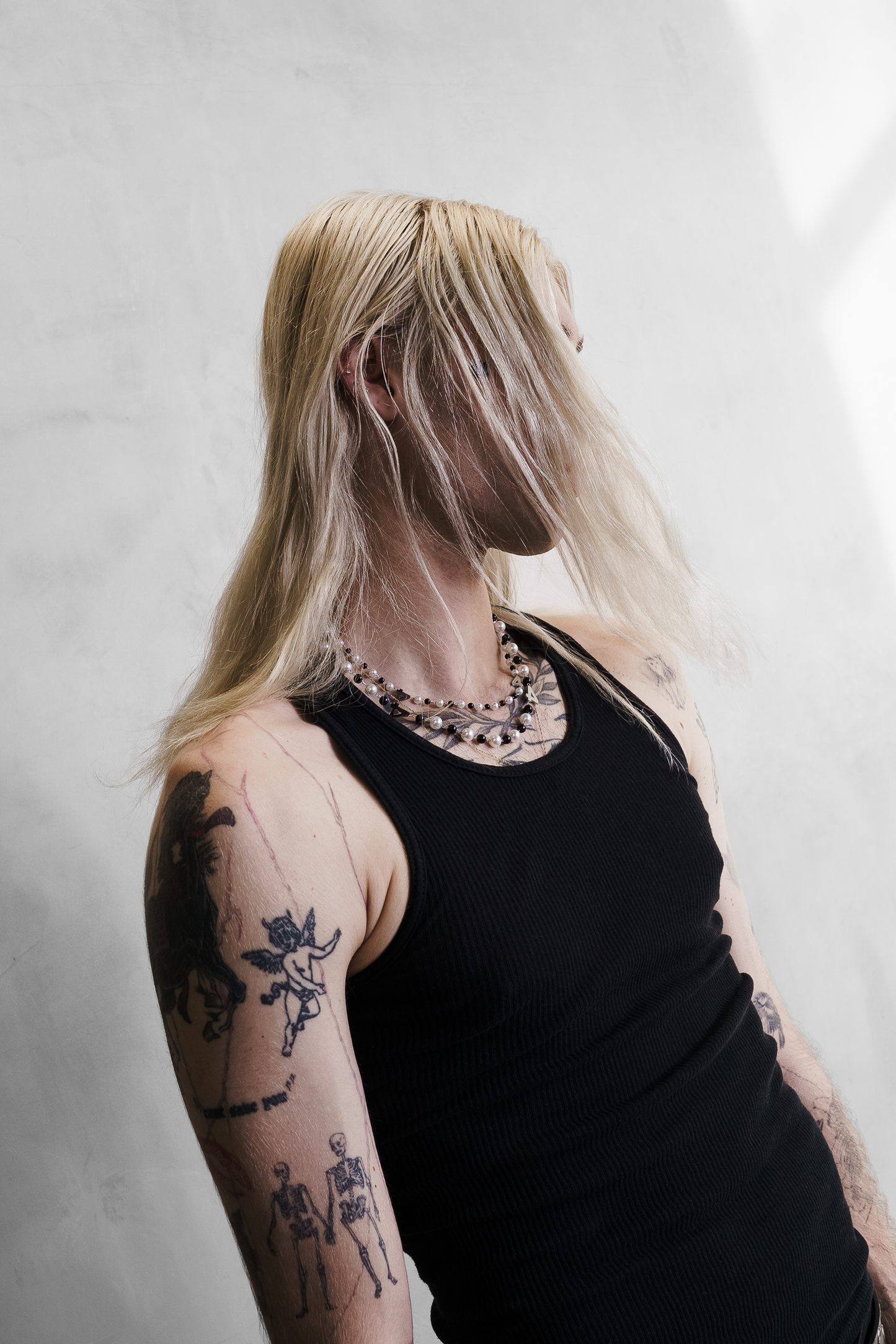 Double Pearl Necklace