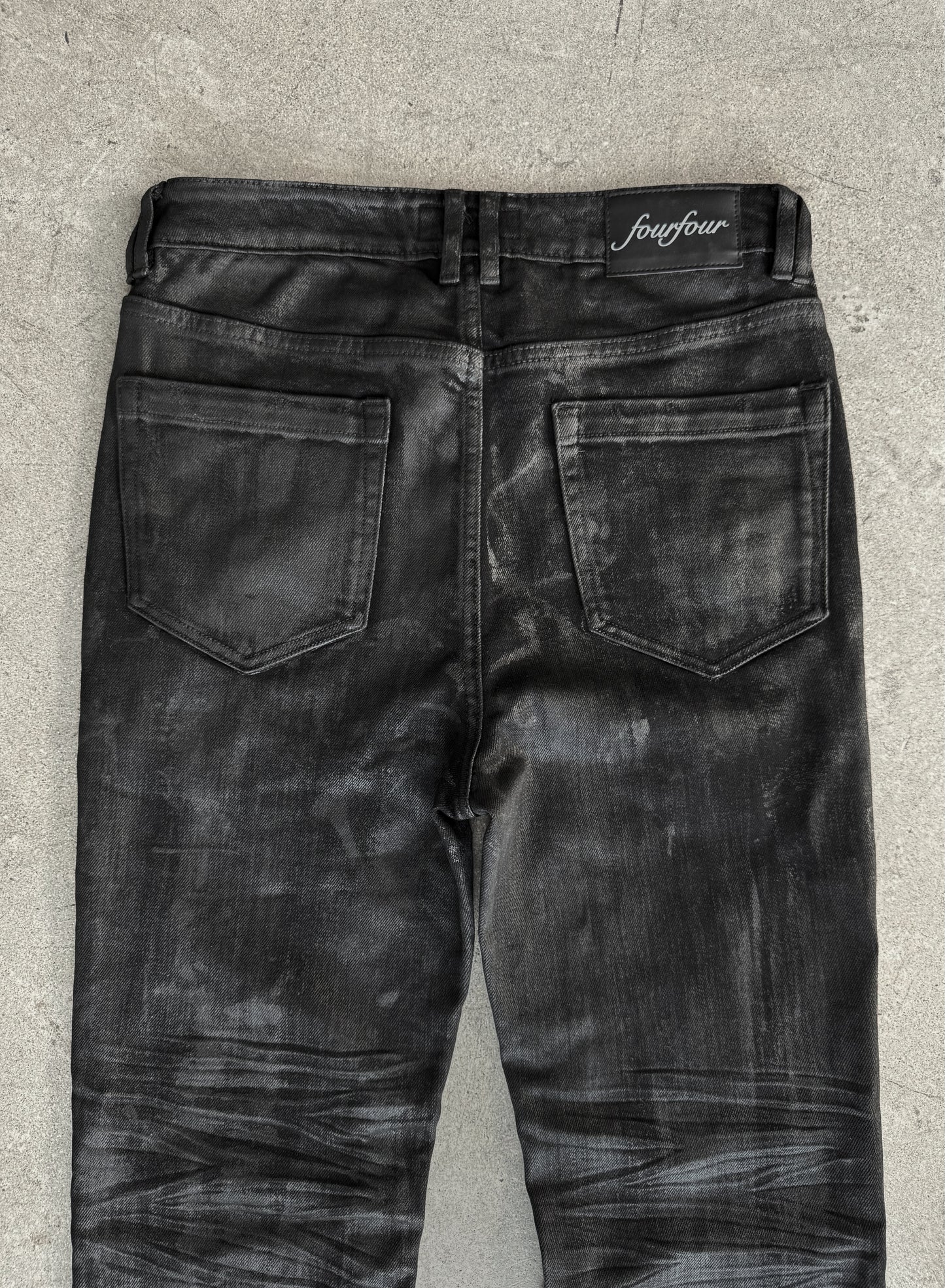 Hand Waxed Flared Denim