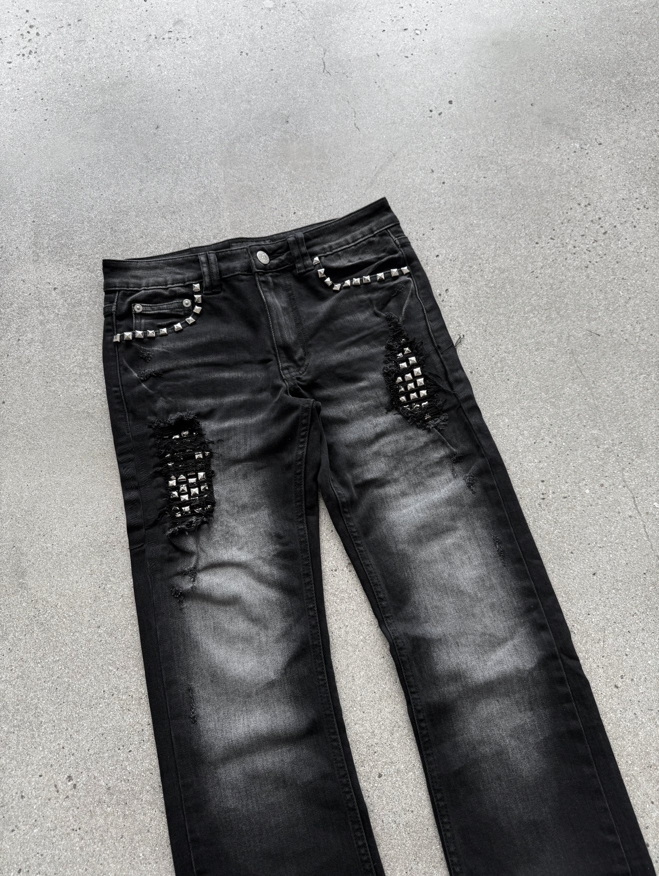 Studded Slim Fit Denim