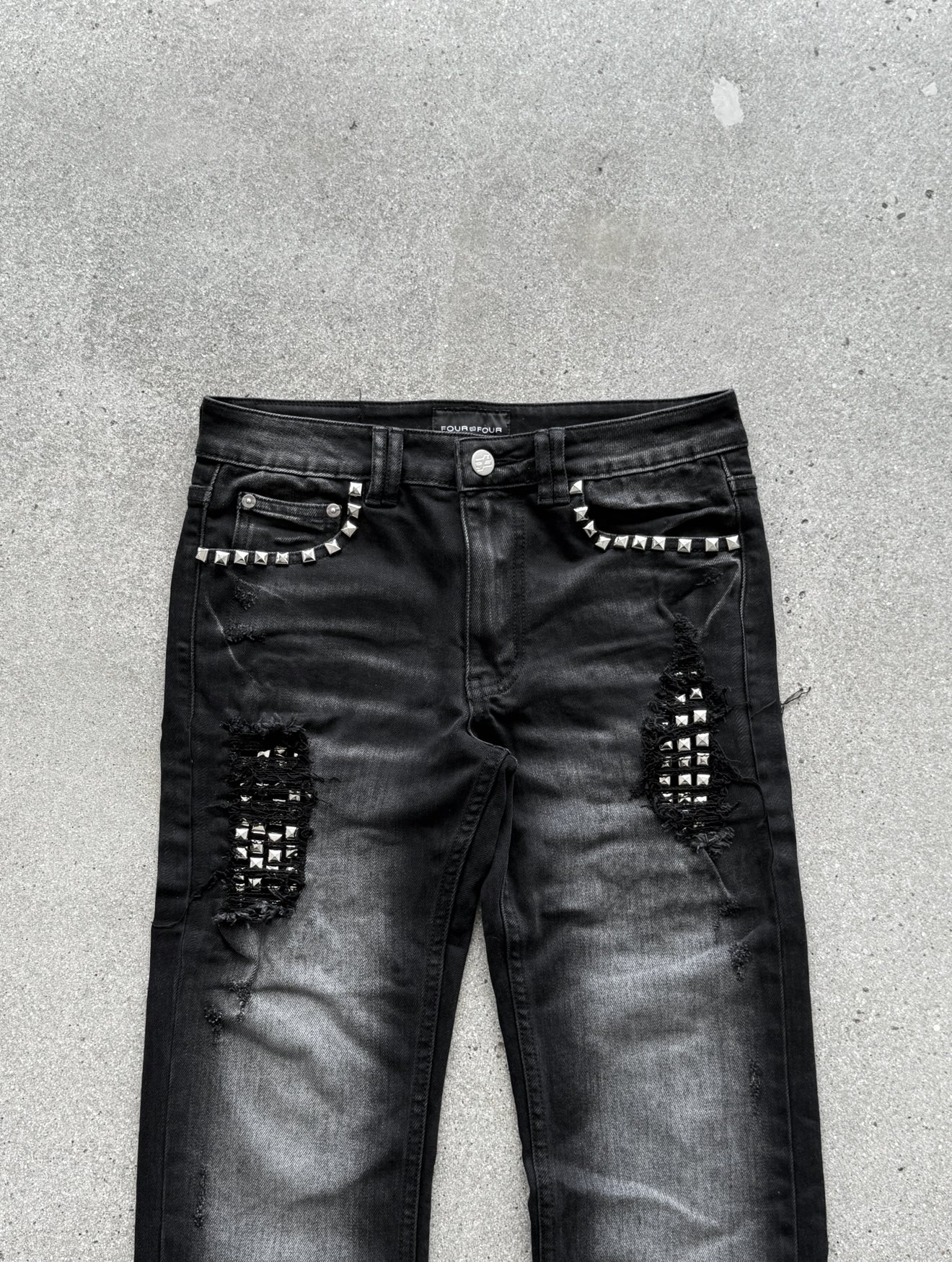 Studded Slim Fit Denim
