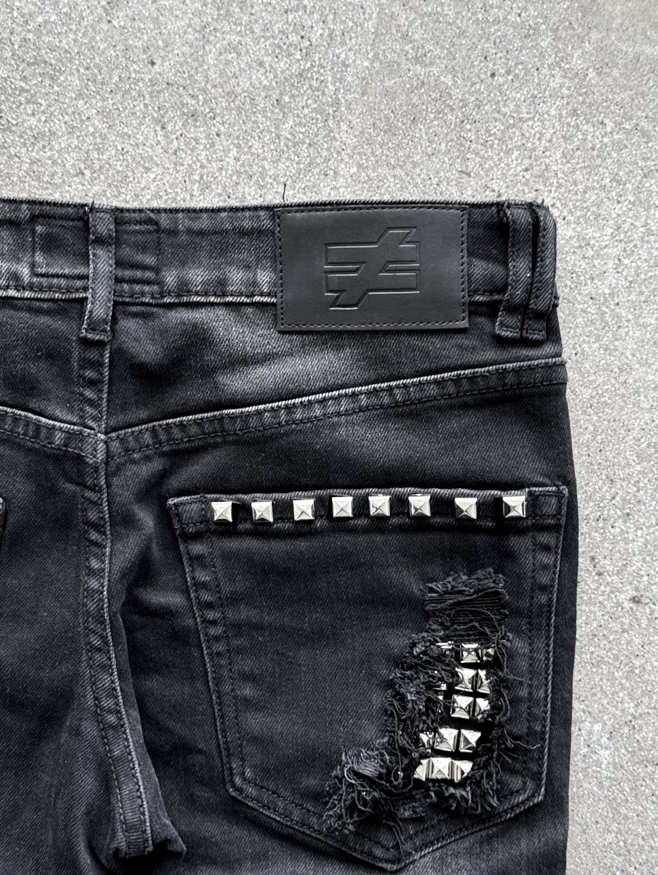 Studded Slim Fit Denim