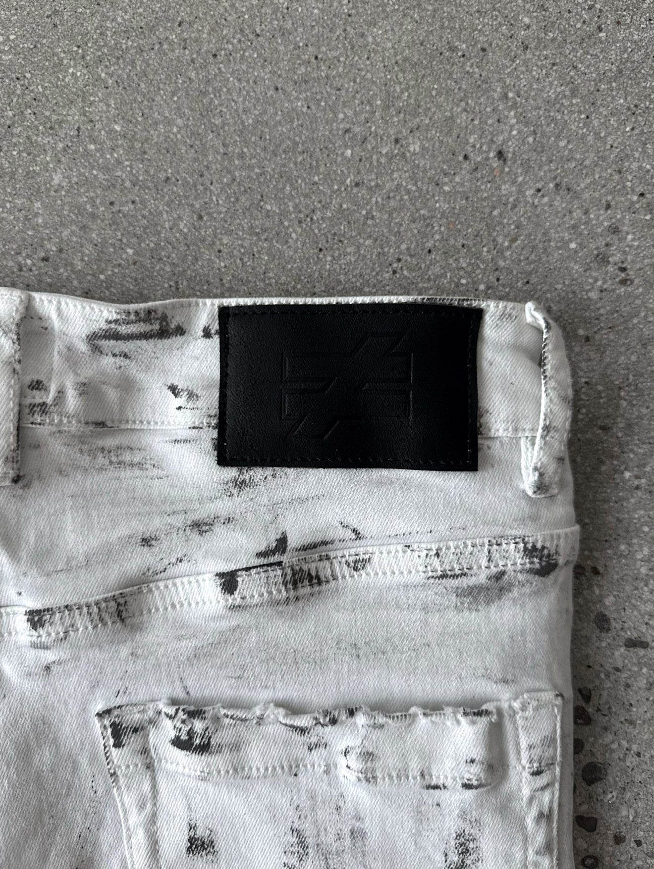 'Ash' Waxed Flared Denim