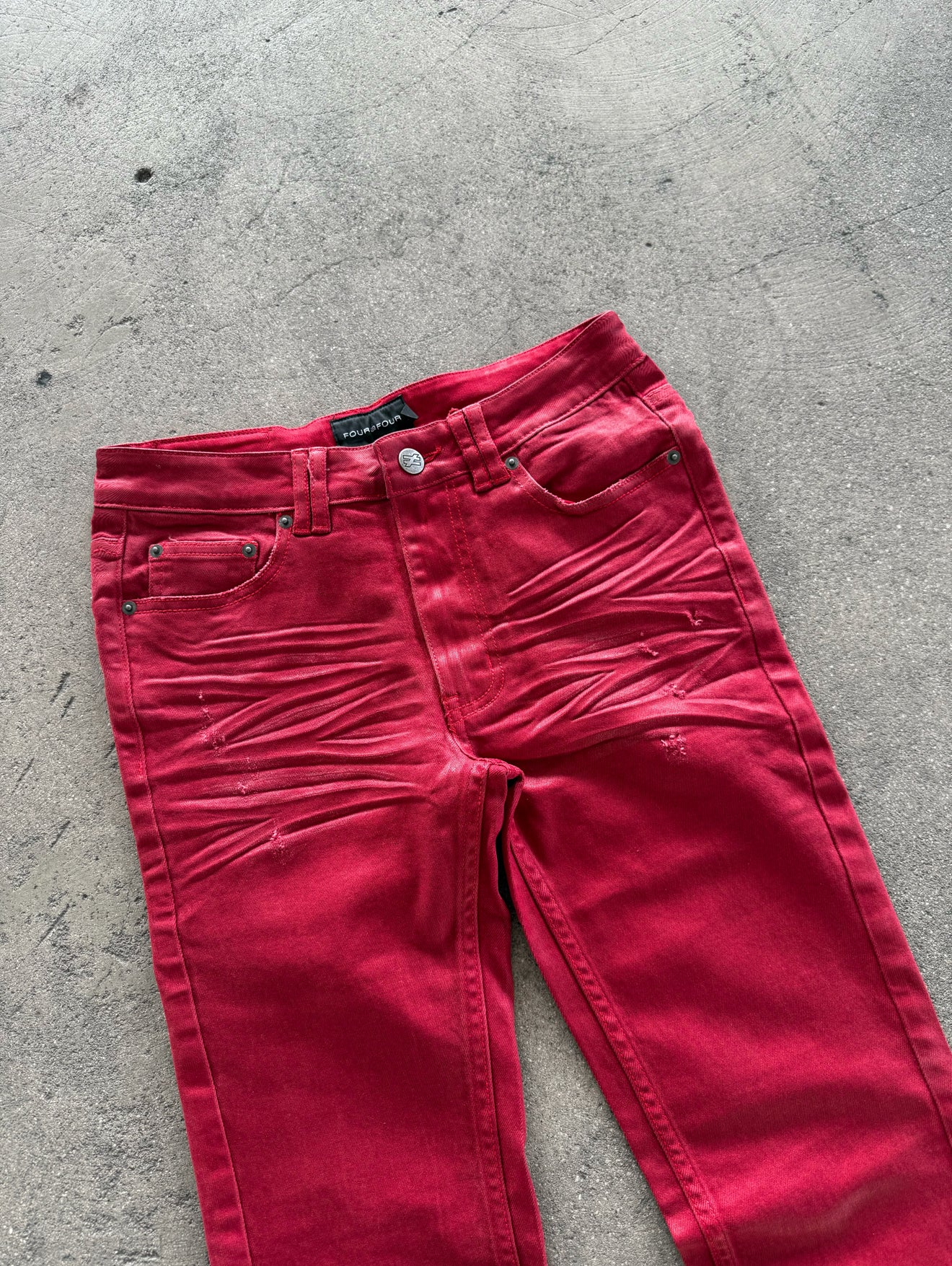Bleed' Waxed Flared Denim – 44