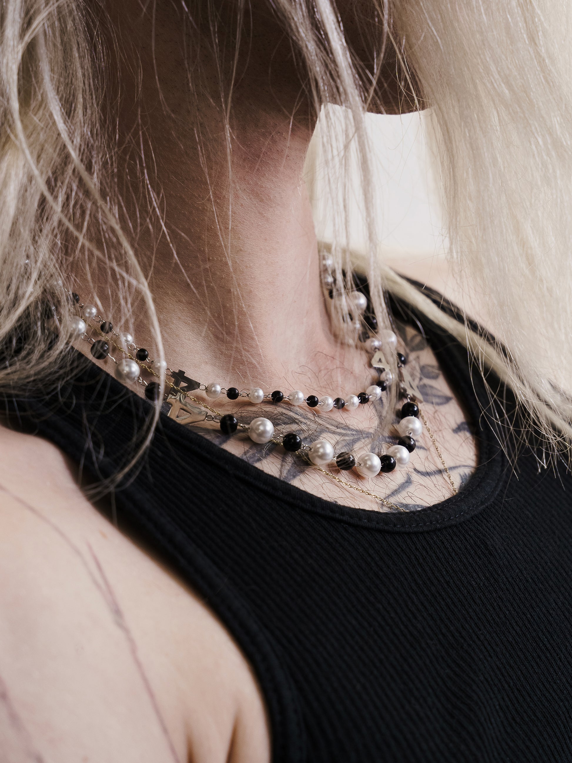 Double Pearl Necklace