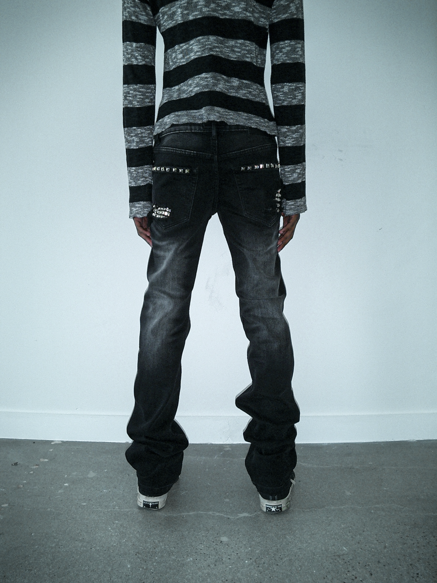 Studded Slim Fit Denim