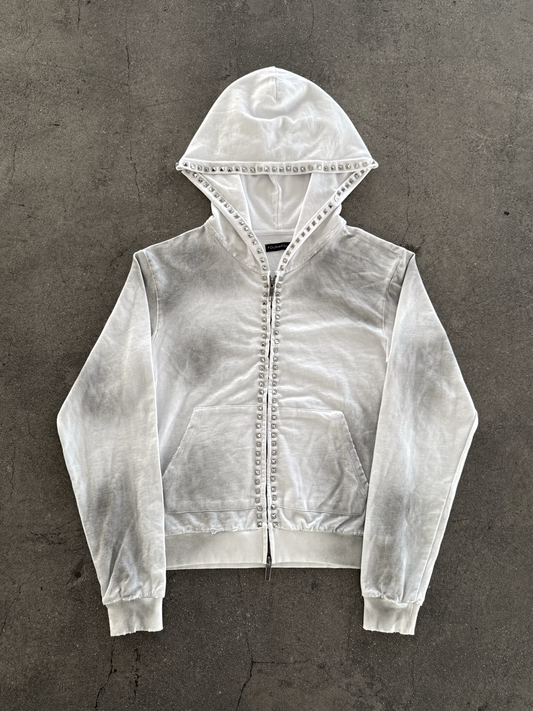 'Smoke' Studded Zip Up