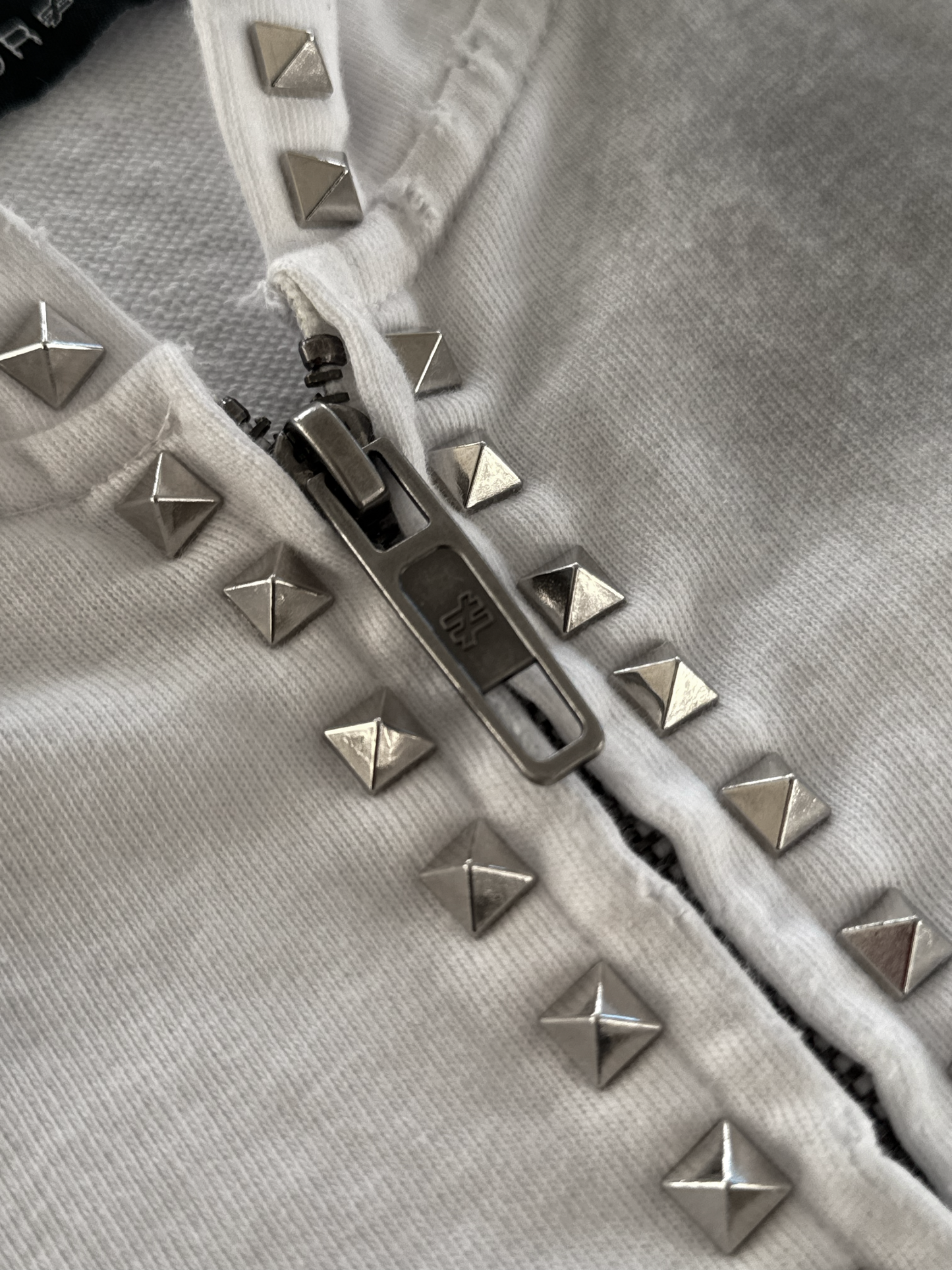 'Smoke' Studded Zip Up